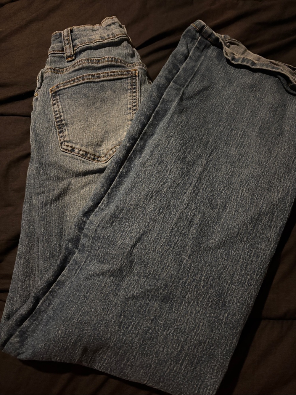 Max Jeans Straight-Leg Blue Denim